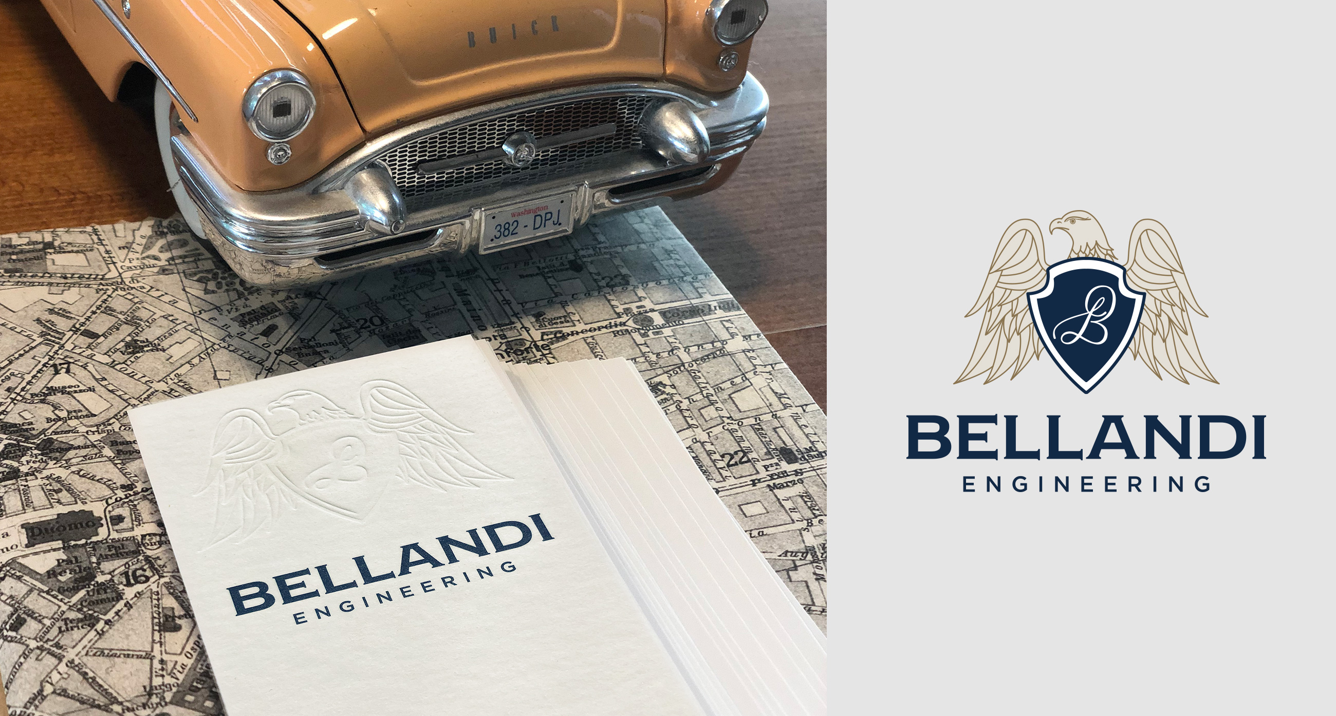 Bellandi Engineering biglietti da visita e logo